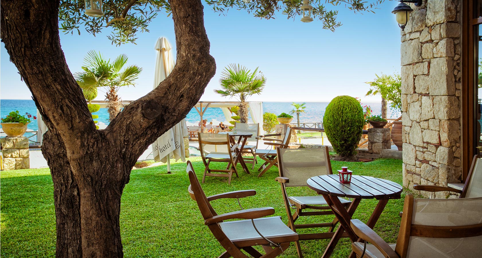 The magnificent garden of our hotel in Possidi Halkidiki